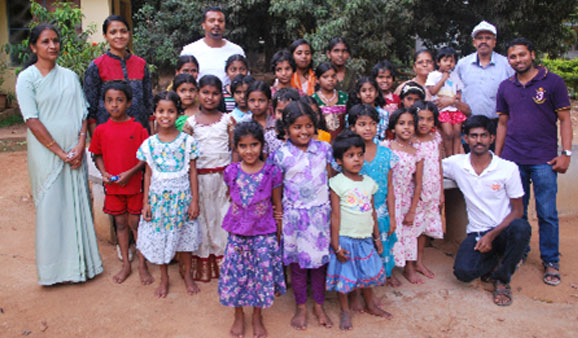 Volunteers interacted with children from Makkala Jeevodaya and organised fun events for them