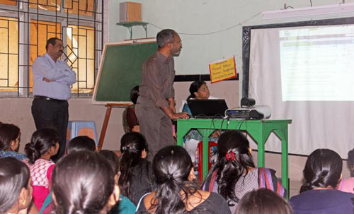 A workshop was conducted by 12 employees for 60 teachers from Muktangan. The main aim was to create awareness about how to use technology effectively to teach children. The idea was to reach a larger group of children by educating the teachers