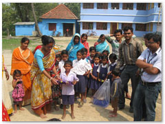 An awareness session on malnutrition was conducted at ICDS centres of Goradoro, Baratala and Kukharati villages of Sutahata block in Haldia, West Bengal