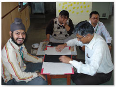 Volunteers spent some quality time with people at Utthan Talim Kendra, an NGO for mentally challenged individuals in Ahmedabad